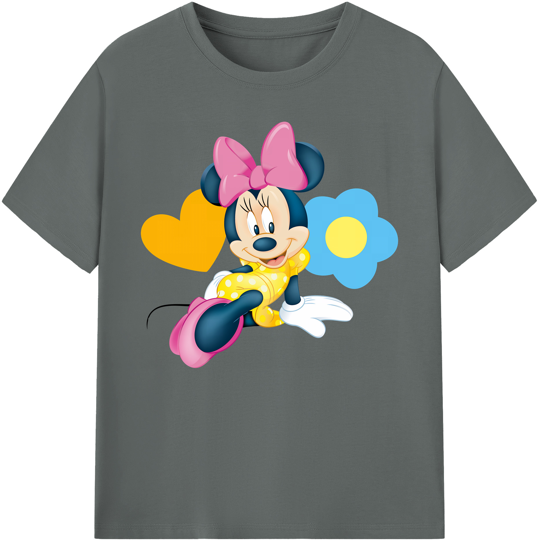 ミッキーマウス Mickey Mouse 綿100％ メンズ半袖Tシャツ｜肌触りやわらか＆通気性
